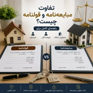 تفاوت مبایعه‌نامه و قولنامه